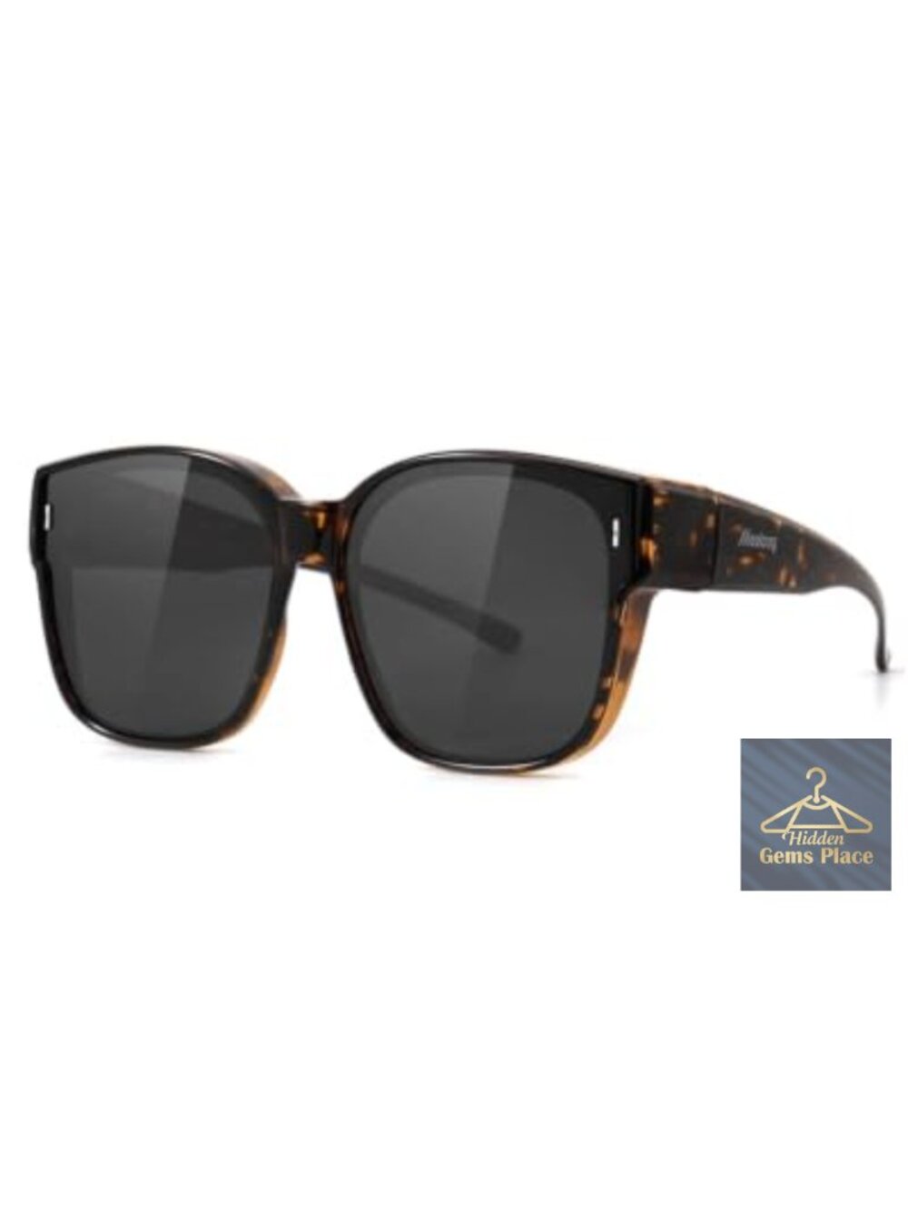 Polarized Fit Over Glasses Sunglasses TR90 Frame for Women Men